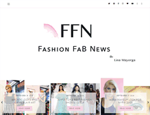 Tablet Screenshot of fashionfabnews.com